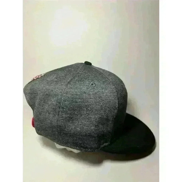 Mitchell & Ness Brooklyn Nets 9FIFTY Snapback Hat Gray Adjustable Unisex - Picture 4 of 11